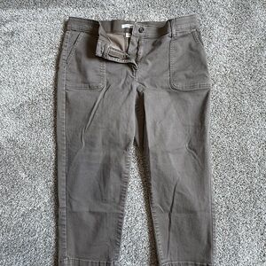 Croft & Barrow Brown Ankle Cropped Pants